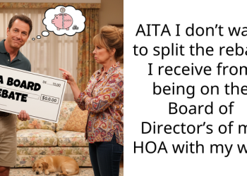 Man Doesn’t Want To Split The $400 Rebate From HOA With Wife Because He Is Doing All The Work, Chaos Ensues