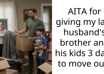 Woman Furious After Her Late Husband’s Nephews Opened Gifts He Left For Her, Wants To Kick Them And Their Dad Out Of The House