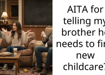 AITA for telling my brother he needs to find new childcare?