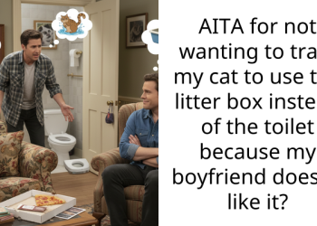 Man Demands From Girlfriend To Litterbox Train Her Cat Who Uses The Toilet Or He Would Leave, GF Refuses