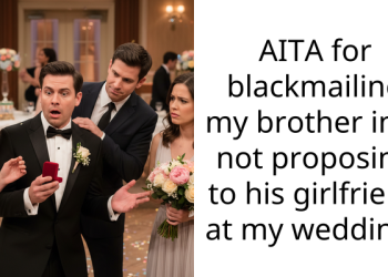 Woman Forced to Blackmail Brother to Prevent Him from Proposing at Her Wedding