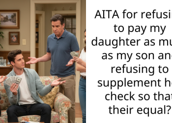 Family Divides As Man Refuses To Pay The Difference Between His Kids’ Paychecks