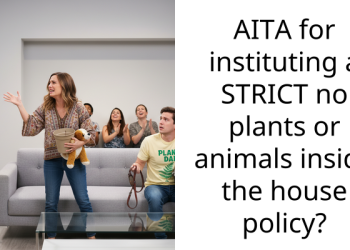 Woman Enforces Strict “No Pets And Plants Inside” Policy; Reddit Community Reacts