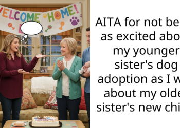 Sister Gets Jealous When Her Brother Doesn’t Get As Excited About Her New Pup As He Was With Their Newborn Nephew