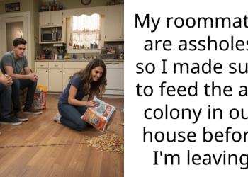 Student Gets Back At Sloppy Roommates By Helping The Ant Colony In Their Apartment Thrive