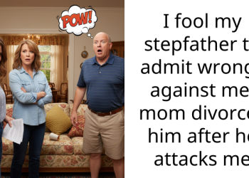 Teenager Fools Stepdad Into Admitting His Wrongs Against Her Biological Dad, Mom Divorces Him For Attacking Her