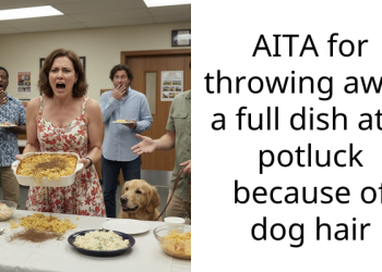 Drama Brews At Potluck Party As Lady Gets Humiliated To Tears For Bringing Homemade Food Garnished With Dog Hair