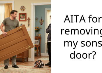 Worried Mother Temporarily Removes Door On Son’s Bedroom Because He Wouldn’t Open It For Hours