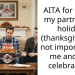 English Woman Having Trouble Navigating Thanksgiving In The US – Mostly Because Of Boyfriend’s Terrible Family