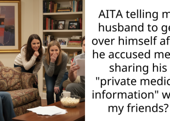 Wife Tells Husband To “Get Over Himself” After He Blew Up At Her For Talking With Her Friends About His Health
