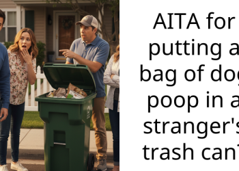Redditors Hate This Guy For Putting A Bag Of Dog P**p In A Stranger’s Trash Can