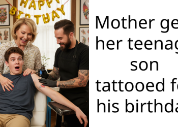 Mother Gets Her Teenage Son Tattooed For His Birthday, And It’s Her Name