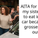 Ent*tled Teenager Criticized For Dictating Sister’s Eating Habits In Car Despite Not Owning It