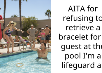 Ent*tled Guest Berates Innocent Lifeguard for Failing to Retrieve Bracelet from Pool, Despite Being Warned Against Swimming with Jewelry
