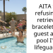 Ent*tled Guest Berates Innocent Lifeguard for Failing to Retrieve Bracelet from Pool, Despite Being Warned Against Swimming with Jewelry