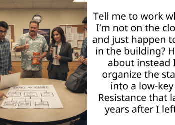 Workplace Rebel Stages Resistance Against Overbearing Boss, Sparking Enduring Rebellion Long After Leaving The Es**blishment