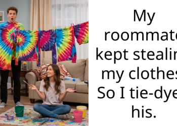 Redditor Takes Sweet Revenge On Roommate For Constantly Wearing His Clothes At Parties
