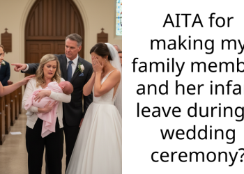 Redditor Faces Backlash For Removing Cousin And Her Noisy Baby From Brother’s Wedding Ceremony