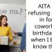 Man Shares His Experience After Refusing To Contribute For Coworker’s Birthday