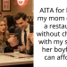 Siblings Get Into Fight After One Let Her Mom Choose Restaurant Without Checking If Sister’s BF Could Afford It