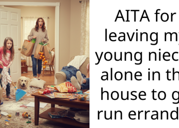 Redditor Slammed For Leaving Young Nieces Alone In The House To Run Errands, Defends Herself By Saying No One Asked Her To Babysit