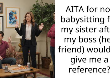 Woman Refuses To Babysit Her Sister’s Kids After Her Friend Refused Giving Her A Reference