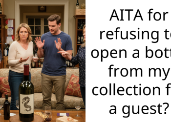 Man Refuses To Open A Bottle From Expensive Spirit Collection For A Guest Who Just Wants To Get Drunk, Wife Gets Upset