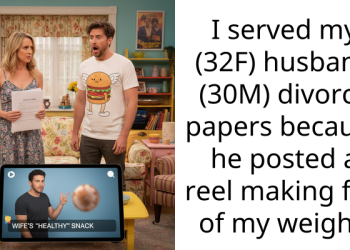Woman Leaves Divorce Papers For Her Husband Following His Insensitive Social Media Post About Her Weight, Family Doesn’t See It As A Joke