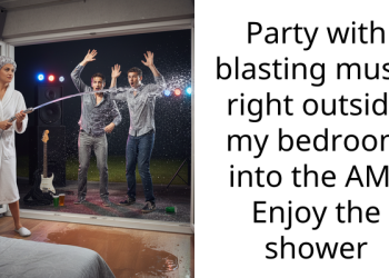 Halloween Party S**tters As Group of Friends Make It Rain on Their Next-Door Neighbour for Having a Loud Party