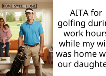 Man Faces Wife’s Fury For Secretly Going Golfing And Leaving Her To Cater To Their Baby Alone On Her Day Off