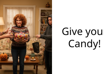 Ent*tled Mom And Daughter Stop Their Neighbor To Demand Candy – Not Knowing His Candy Bag Contained Used Cat Litter