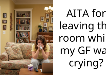 Man Faces Wrath Of Redditors For Pushing His GF Off Because She Was Crying