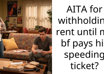 Redditor Withholds Paying Her Part Of The Rent Until Boyfriend Pays For The Sp*eding Ticket He Got While Using Her Car