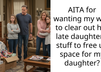 Stepdad Ignites War By Suggesting His Wife Clears Out Her Late Daughter’s Things To Make Room For His Child
