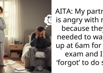 Couple Gets Into Argument As One Accuses Other Of Not Waking Them Up Early Enough For Exam