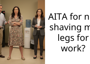 AITA for not shaving my legs for work?