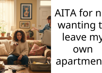 AITA for not wanting to leave my own apartment?