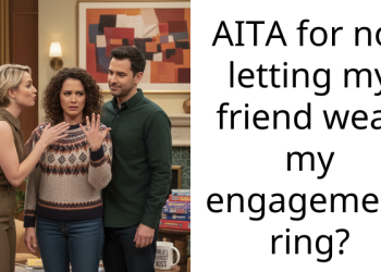AITA for not letting my friend wear my engagement ring?