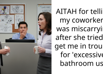 AITAH for telling my coworker I was miscarrying after she tried to get me in trouble for ‘excessive’ bathroom use