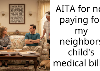 AITA for not paying for my neighbors child’s medical bills?
