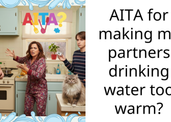 AITA for making my partners drinking water too warm?