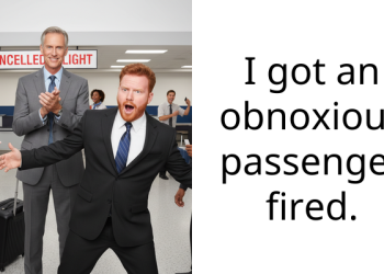 I got an obnoxious pa*senger fired.