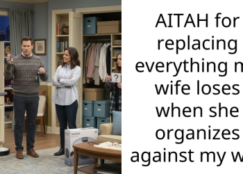 AITAH for replacing everything my wife loses when she organizes against my will.