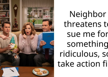 Neighbor threatens to sue me for something ridiculous, so I take action first