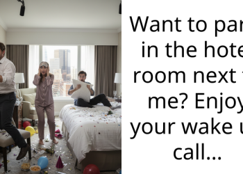 Want to party in the hotel room next to me? Enjoy your wake up call…