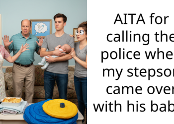 AITA for calling the police when my stepson came over with his baby?