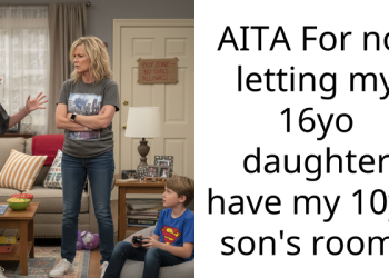 AITA For not letting my 16yo daughter have my 10yo son’s room?