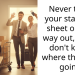 Never treat your staff like sheet on the way out, if you don’t know where they are going