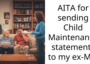 AITA for sending Child Maintenance statements to my ex-MIL