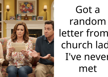 Got a random letter from a church lady I’ve never met